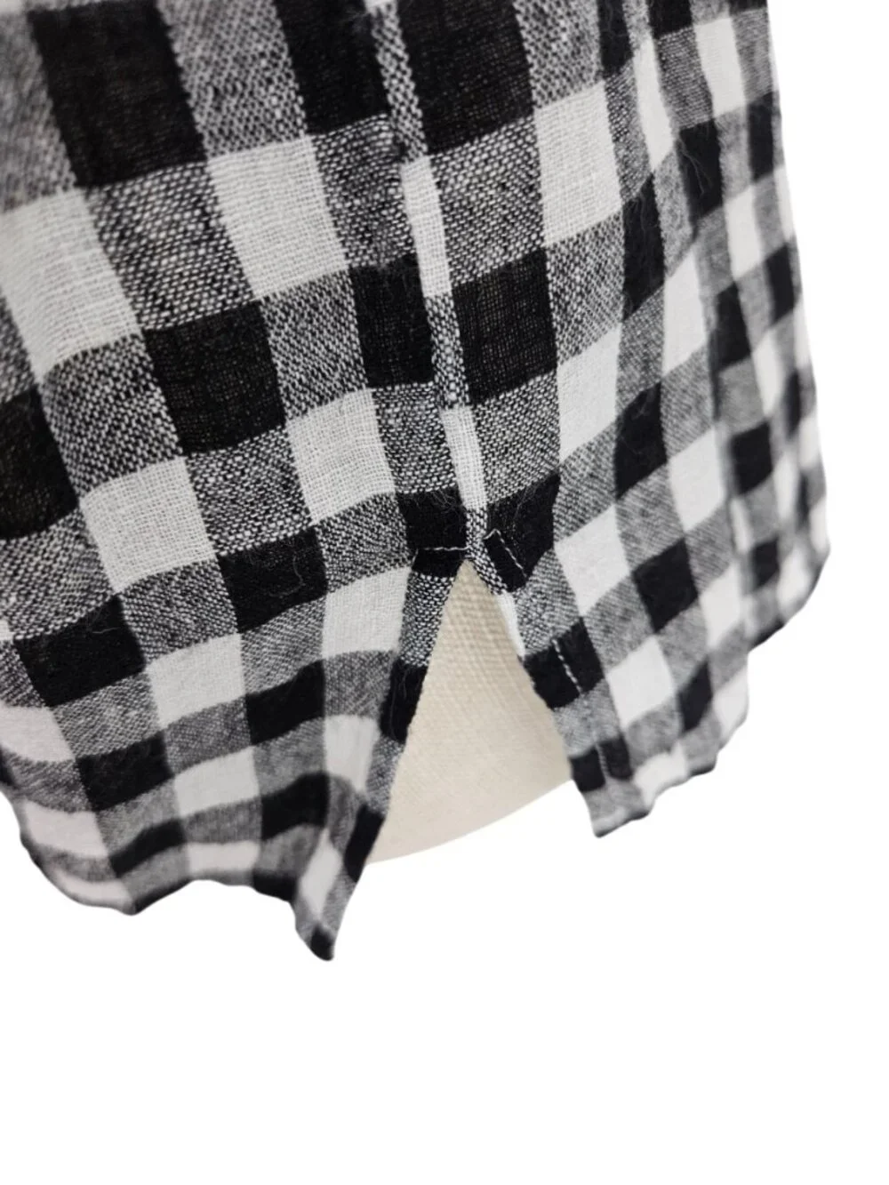 Rails Isabelle Gingham Off The Shoulder Top Black Women's Size M NEW Preppy